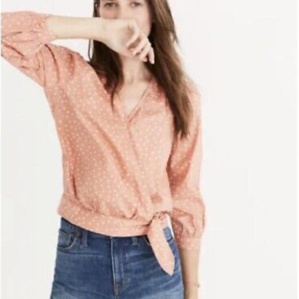 Madewell Scattered Star Wrap Blouse